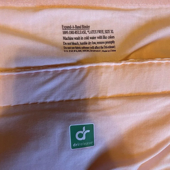 VTG Drirelease Tube Tank Top Expand A Band Binder Pink Babydoll Cottagecore XL - Picture 3 of 9